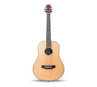 Carry-on Mini guitarra acústica, tamaño 3/4, viajes, educación, cuerda de acero, natural