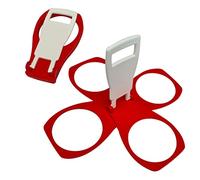 CarryAround Portavasos Plegable [Rojo] para café, Bebidas de Pinta y Cerveza, Resistente, Reutilizable, tamaño de Bolsillo, Esencial para Festivales, fácil y Seguro, Deportes