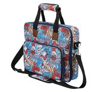 Carrying Bag, Storage Tote, Sewing Kits Bag, Embroidery Supplies Storage Bag, Portable Embroidery Project Carrying Bag Craft Storage Tote for Embroidery Kits, Knitting Supplies, and Sewing Tools,