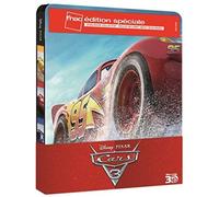 Cars 3 Edition Spéciale Fnac Steelbook Blu-ray 3D + 2D [Inclus un livret inédit de 84 pages] [FR IMPORT]