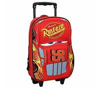 Cars 3 Genérico Mochila 3D con Ruedas niño 31 cm, Rojo, 31 cm