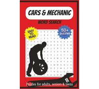 Cars and Mechanic Word Search Puzzle Book: Word Searches with Easy To Read Print about Cars, Cars Racing and Cars Mechanic | 6x9 inches, 108 pages | ... … Gift for vacations, Holidays and Free Times