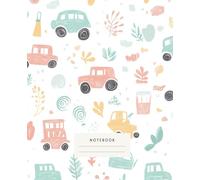 Cars And Trucks In Colorful Roads Notebook: - This notebook features a whimsical design of colorful tractors and nature-inspired patterns