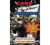 Cars and Trucks Word Search: Easy to Read Print about Automobiles, Trucks, License Plates, and More | 6x9 inches, 110 pages | 70+ Puzzles… Gift for ... Holidays, Road Trips, and Screen Break Times
