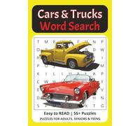 Cars and Trucks Word Search: Word Searches with Easy to Read Words about Automobiles, Vehicles, Transportation and More