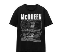 Cars Camiseta de Rayo McQueen Esbozo para Adultos Unisex (TV19268)