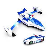 Cars De Transformación, Coche De Procesamiento | Juguete De Vehículo Avión, Juguetes Transformados En Un Avión Eléctrico, Deformación del Automóvil, Juguetes con Luces Y Música para Niños De Edad