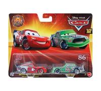 Cars Disney Pixar - Pack de 2 Cars de metal 1:55 - Radiator Springs Rally Race 200 Lightning McQueen y Chick Hicks