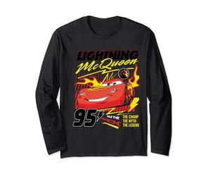 Cars Lightning McQueen On Fire Manga Larga