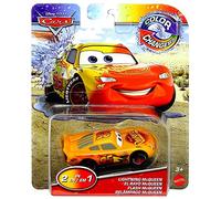 Cars Mattel 2020 1:55 - Mini coche cambiador de color, 1 paquete, Lightning McQueen / MATTEL CARS CAMBIADORES DE COLOR 1 PAQUETE LIGHTNING McQUEEN Disney Pixar película personaje cambio de color baño