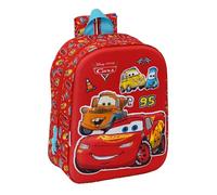 CARS - Mochila de Guardería 3D, Fácil Limpieza, Ideal para Niños de Diferentes Edades, Cómoda y Versátil, Calidad y Resistencia, 22x10x27 cm