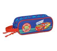 CARS - Portatodo Doble Niño, Estuche Infantil, Estuche Niño, Ideal para Niños en Edad Escolar, Cómodo y Versátil, Calidad y Resistencia, 21x6x8 cm