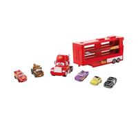 Cars The Movie CAMION Mack MINIRACER Incluye 5 MINIS Capacidad para 16, Multicolor (Mattel GWN55), Niños unisex.