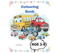 Cars, Trucks & Motorcycles Copy Coloring Book for Kids: Fun Copy Coloring Pages with Color Guide for Kids Ages 3-8