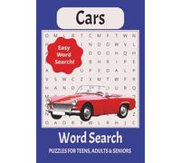 Cars Word Search Book: Word Search Book with Easy to Read Print about cars and car parts / 50+ puzzles ... Great for travel, gifts, and leisure