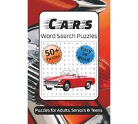 Cars Word Search Book: Word Search Puzzles with Easy to Read Print about Cars, Automotives, Travel, and More | 6x9 inches, 110 pages | 50+ Puzzles...Gift for Vacations, Holidays and Relaxation