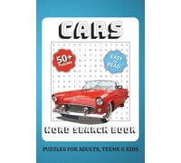 Cars Word Search Puzzle Book: Easy to Read Automobile Puzzles for Adults, Teens, Kids, and Car Guys.