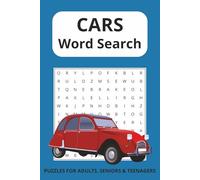 Cars Word Search Puzzle Book: Fun Easy to Read Print Word Searches About Cars, Trucks, and Automobiles | Includes Brands, Parts, Racing, and More