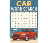 Cars Word Search Puzzle Book: With Easy to Read Print about Automobiles, Car Parts, Driving and More | 6x9 inches, 110 pages | 50+ Puzzles
