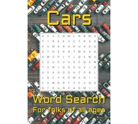 Cars Word Search Puzzle Book: Word Search with Easy to Read Print about Cars, Automotives, Vehicles and More | 6x9 inches, 110 pages | 50+ Puzzles ... Gift for Vacations, Holidays, and Free Times