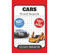 Cars Word Search Puzzle Book: Word Searches with Easy to Read Print about Cars, Car parts and More | 6x9 inches, 211 pages | 100+ Puzzles ... Gift for Vacations, Holidays and Free Times