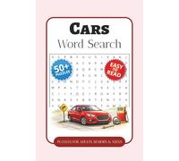 Cars Word Search Puzzle Book: Word Searches with Easy-to-Read Print about Classic Cars, Car Parts, Road Trips, and More | 6 x 9 Inches, 110 Pages | ... Gift for Vacations, Holidays, and Free Time