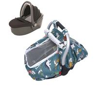 Carseat Cover, Kick-Proof Baby Car Seat Canopy With Breathable Mesh Window, Comfortable Infant Cover For Boys, Girls, Travel, And Everyday Outdoor Use, Easy To Attach & Remove Quickly