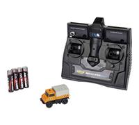 Carson 1:87 MB Unimog U400 Kommunal 100% RTR, vehículo teledirigido, Modelo Listo para funcionar, con iluminación LED y luz de Aviso conmutable, Radio de Giro Muy pequeño, dioramas