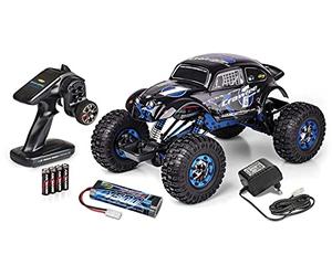 Carson 500404169 X-Crawlee XL Beetle 1:10 - Robusto rastreador XL RC 4x4, Ejes entrelazables, Amortiguador de Aceite de Aluminio Ajustable, Ideal para Principiantes, 100% RTR, diseño Beetle