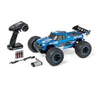 Carson 500404252 1:10 XS Stadium Fighter 100% RTR Azul - Coche teledirigido, Buggy con radiocontrol, Incl. Pilas y Mando a Distancia, Buggy Todoterreno