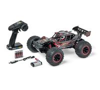 Carson 500404255 1:10 XS Offroad Fighter Cage 100% RTR Rojo - Coche teledirigido, Buggy con radiocontrol, Incl. Pilas y Mando a Distancia, Buggy Todoterreno