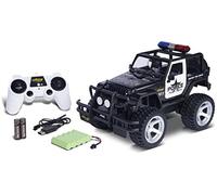 Carson 500404267 1:12 Jeep Wrangler Police 2.4G 100% RTR - Coche teledirigido, vehículo RC, Incl. Pilas y Mando a Distancia,Coche teledirigido para niños, Coche RC