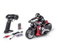 Carson 500404281 RC Devil Bike 100% RTR roja - Moto teledirigida, 50 Minutos de conducción, Moto RC, Regalo para niños