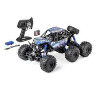 Carson 500404288 1:10 Sea Crawler 6x6 100% RTR Azul - Coche RC como vehículo Anfibio, 100% RTR, para Tierra y Agua, Robusto y Resistente al Agua, con Mando a Distancia 2.4G