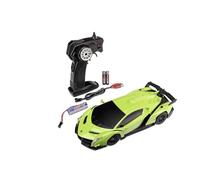 Carson 500404308 1:24 Lamborghini Veneno 2.4G 100% RTR Verde - Coche teledirigido, iluminación LED, Tiempo de conducción Aprox. 60 min, Coche RC, vehículo RC, Coche RC 1:24, Juguete teledirigido