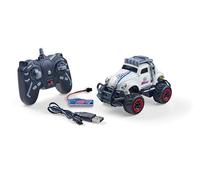 Carson 500404317 1:32 VW Beetle Rally 2.4GHz RTR Blanco - Coche teledirigido, vehículo, Tiempo de conducción 60 min, Coche RC para niños, Juguete para niños
