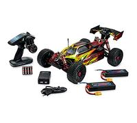 Carson 500409072 1:8 Virus Rocket 120 6S 2.4G 100% RTR - Coche teledirigido, Velocidad hasta 120 km/h, Incluye Pilas y Mando a Distancia, 4 WD, a Prueba de Salpicaduras, Color Amarillo y Negro