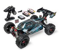 Carson 500409081 1:8 Virus 4.2 XL 100% RTR Negro/Turquesa- Coche RC, Coche teledirigido, Velocidad hasta 80 km/h, Modelo 100% RTR, Mando a Distancia Incluido