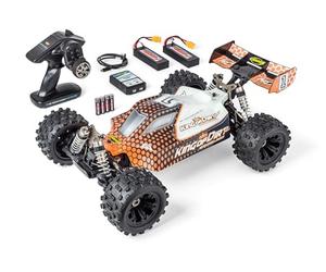 Carson 500409094 1:8 King of Dirt 2.0 100% RTR Naranja - Buggy RC, Coche teledirigido, Off-Road, vehículo RC, Coche RC 75 km/h, fabricación de Modelos RC