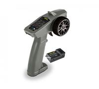 Carson 500500109 Reflex Wheel Start 2.4G Radio Gris - Compatible con Tamiya Kit, construcción de maquetas, Accesorios, Receptor, RC inalámbrico, Mando a Distancia de 2,4 GHz, función de Trimming