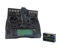 Carson Carson-500501004 FS Reflex Stick Multi Pro LCD 2.4 GHz - 14 Canales, Mando a Distancia con Receptor para Modelos de vehículos como Coches RC y Barcos (500501004)