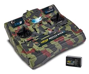 Carson 500501008 FS Reflex Stick II 2.4GHz - Sistema de Control Remoto de 6 Canales con Receptor para vehículos Modelo como Coches y Barcos RC, Camuflaje
