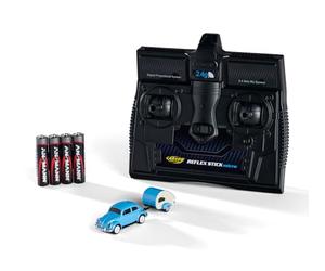 Carson 500504148 1:87 VW Beetle con Remolque 2.4G 100% RTR - Modelo Listo para Conducir, Coche RC, Coche H0, Modelo RC, vehículo Diorama