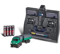 Carson 500504165 1:87 MB Unimog Forst con Remolque 2.4GHz 100% RTR - Ready to Drive Model, RC Car, H0 Car, RC Model, Diorama Vehicle