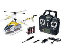 Carson 500507177 Easy Tyrann 250 2.4 GHz 100% RTF Amarillo - Helicóptero teledirigido, Robusto Modelo RTF (Listo para Volar) para Principiantes, Pilas Incluidas, para niños a Partir de 12 años