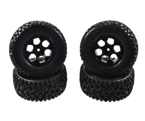 Carson 500900113 Ruedas 1:10 (4) Desert Warrior X10ET-XL-Accesorios para maquetas, Piezas, Tuning, Juego de neumáticos