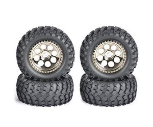 Carson 500900140 Juego de Ruedas 1:10 (4) Cross Country 4WD Model Accesorios, Recambios, Tuning, Neumáticos, Juego de neumáticos
