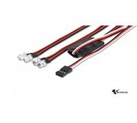 Carson 500906239-Juego de Luces LED (2 + 2 sobre Radio, Pieza de Repuesto, modelismo, Accesorios), Color Rot, weiß (500906239)
