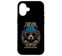 Carson CA Fun Bear - Gafas con diseño de flores Carcasa para iPhone 16