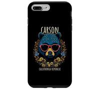 Carson CA Fun Bear - Gafas con diseño de flores Carcasa para iPhone 7 Plus/8 Plus